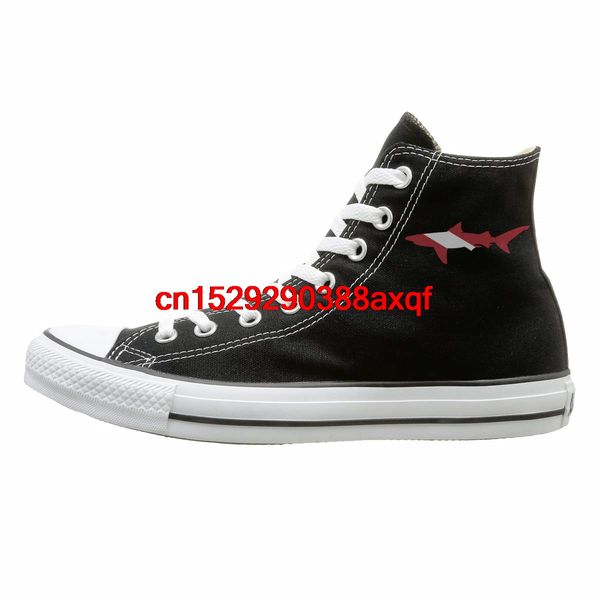 canvas shoes shark scuba diving flag fashion high-lace ups canvas sneakers for men women, Black
canvas shoes shark scuba diving flag fashion high-lace ups canvas sneakers for men women, Black