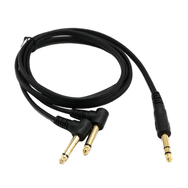 6.35mm 1/4 \"male to 2x male 90 degree male audio cable 1.5m long
6.35mm 1/4 \"male to 2x male 90 degree male audio cable 1.5m long