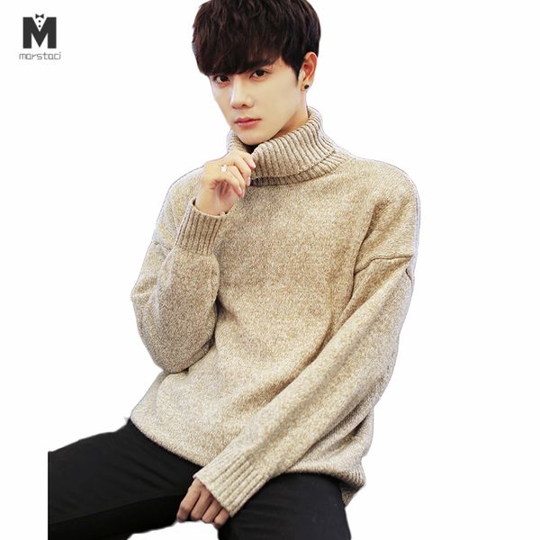 winter turtleneck keep warm sweater men knit pullover men loose sweater male long sleeve sweaters korean jumper man pull, White;black
winter turtleneck keep warm sweater men knit pullover men loose sweater male long sleeve sweaters korean jumper man pull, White;black