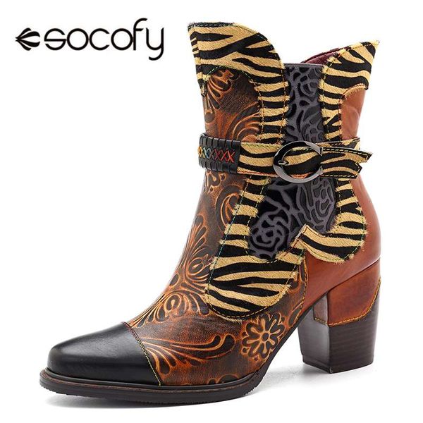 socofy retro printed cowgirl ankle boots women winter patchwork horsehair genuine leather women boots shoes woman zipper booties, Black
socofy retro printed cowgirl ankle boots women winter patchwork horsehair genuine leather women boots shoes woman zipper booties, Black