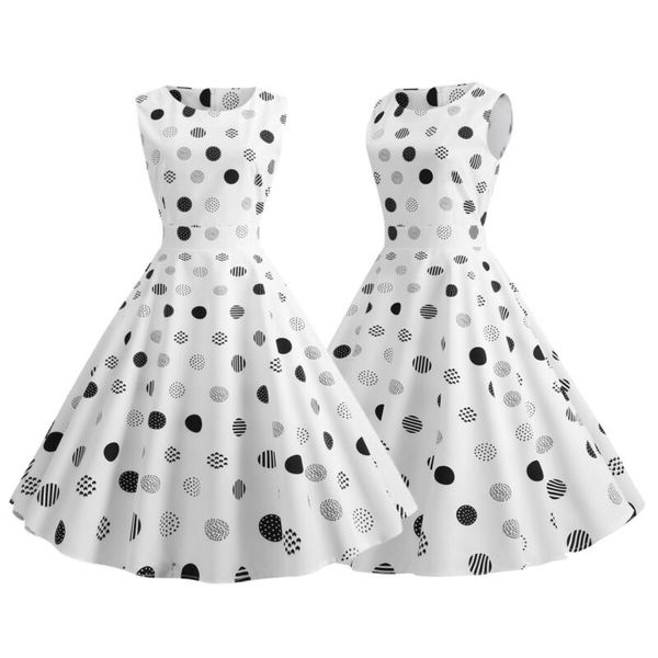 womens mini dress polka dot party cocktail prom club summer sleeveless sundress, Black;gray
womens mini dress polka dot party cocktail prom club summer sleeveless sundress, Black;gray