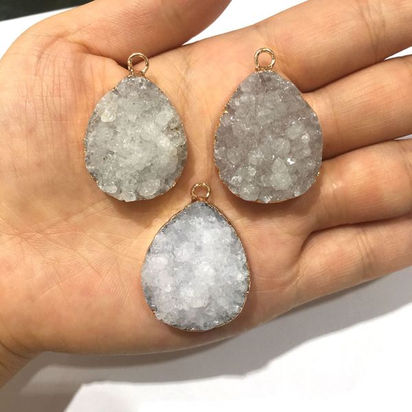natural stone quartz water drop shape pendants crystal cluster necklace pendant for jewelry making diy necklace accessories, Bronze;silver
natural stone quartz water drop shape pendants crystal cluster necklace pendant for jewelry making diy necklace accessories, Bronze;silver