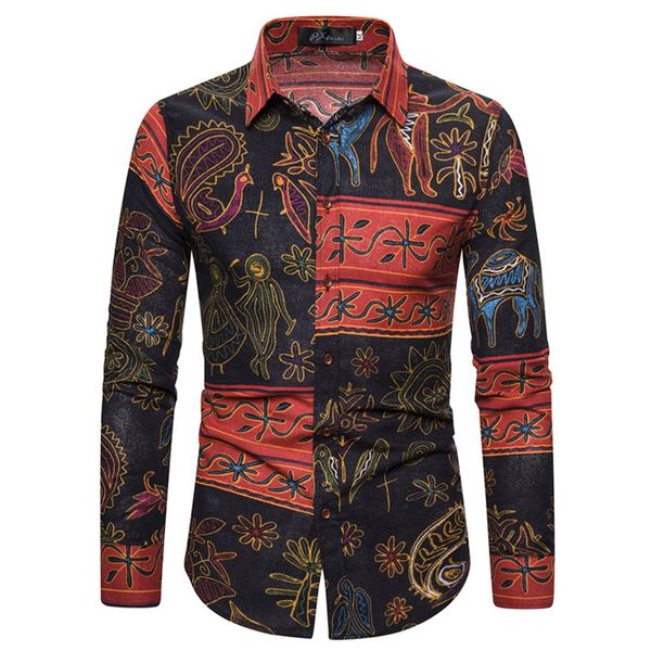 men splicing printed business leisure retro shirt blouse long sleeve chemise homme camisas hombre plus size hawaiian ropa, White;black
men splicing printed business leisure retro shirt blouse long sleeve chemise homme camisas hombre plus size hawaiian ropa, White;black