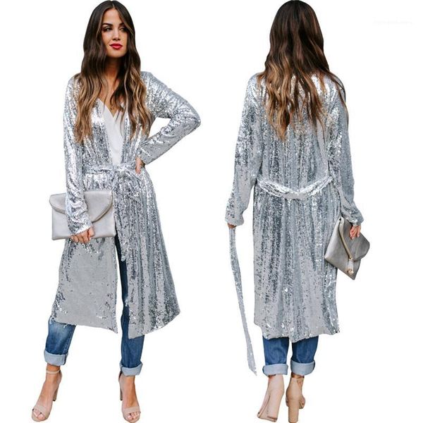 coats womens fashion jackets luxury sequins designer jackets women with sashes casual slim long sleeved x-long, Black;brown
coats womens fashion jackets luxury sequins designer jackets women with sashes casual slim long sleeved x-long, Black;brown