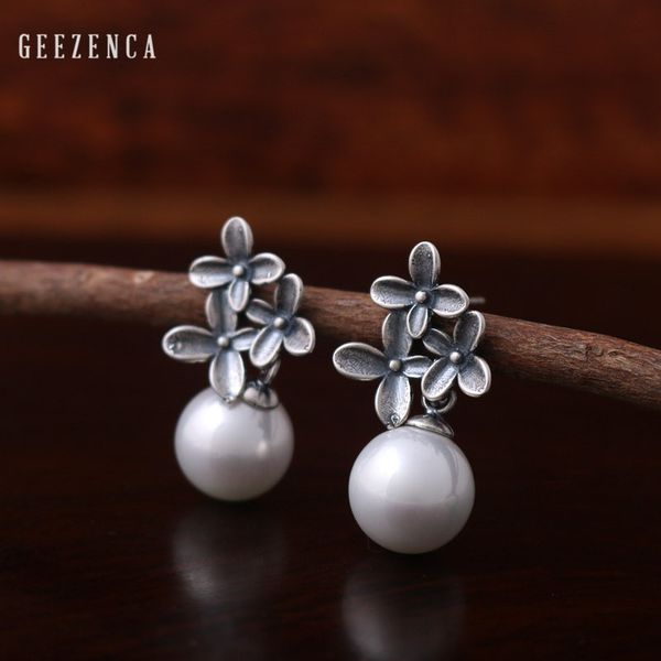 925 sterling silver thai handmade flower pearl серьги стержня для женщин изящных ювелирных изделий vintage trendy подарков партии бесплатная, Golden
925 sterling silver thai handmade flower pearl серьги стержня для женщин изящных ювелирных изделий vintage trendy подарков партии бесплатная, Golden