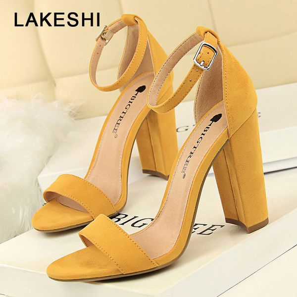 women pumps high heels 2019 women shoes block heels ladies shoes summer sandals party female, Black