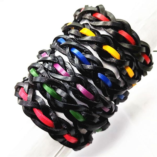 red yellow genuine leather bracelets brown men bracelets wristband fashion wrap real leather women jewelry wholesale, Black
red yellow genuine leather bracelets brown men bracelets wristband fashion wrap real leather women jewelry wholesale, Black