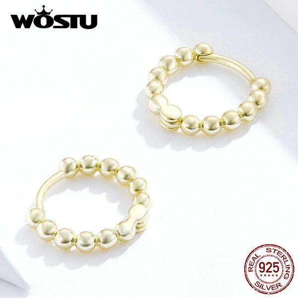 wostu 100% real 925 sterling silver circle earrings with litter cute ball fashion silver & gold color earring for women gift, Golden;silver
wostu 100% real 925 sterling silver circle earrings with litter cute ball fashion silver & gold color earring for women gift, Golden;silver