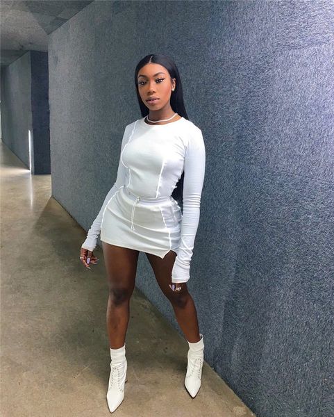 women designer panelled 2pcs dresses casual solid color shorts fashion slim short dresses womens clothing, White
women designer panelled 2pcs dresses casual solid color shorts fashion slim short dresses womens clothing, White