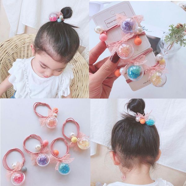 1/ 4pcs korean hair ties ring hair rope quicksand bubble ball elastic bands kids bow girls children accessories, Slivery;white
1/ 4pcs korean hair ties ring hair rope quicksand bubble ball elastic bands kids bow girls children accessories, Slivery;white