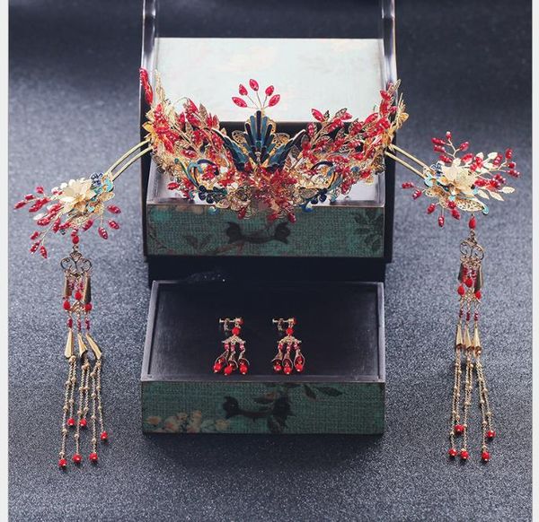 bride's wedding atmosphere chinese wedding fengguan xiamen ancient dress comb, Slivery;golden
bride's wedding atmosphere chinese wedding fengguan xiamen ancient dress comb, Slivery;golden