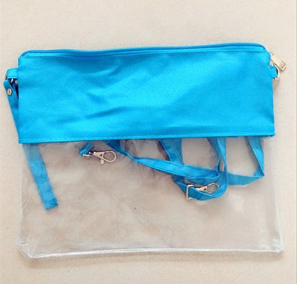 new zipper cluth bag 5 colors purse bag for women pvc tote bag stadium clear bags
new zipper cluth bag 5 colors purse bag for women pvc tote bag stadium clear bags