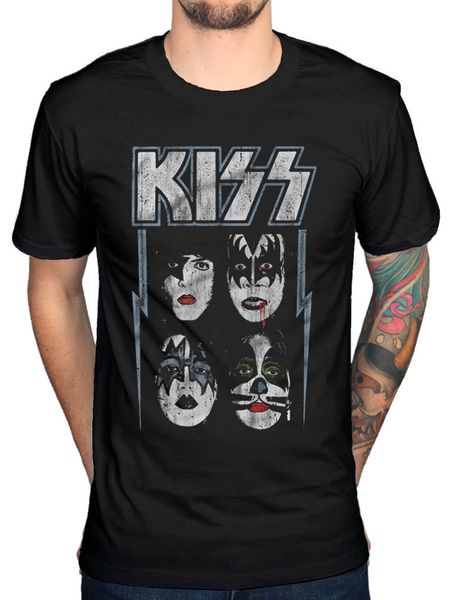 official kiss made for lovin t shirt gene destroyer love gun neon band uncle sam, White;black
official kiss made for lovin t shirt gene destroyer love gun neon band uncle sam, White;black