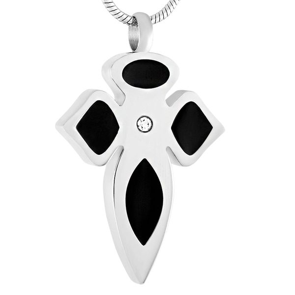 memorial urn necklace hold ashes for men inlay crystal black enamel cross stainless steel cremation jewelry keepsakes, Silver
memorial urn necklace hold ashes for men inlay crystal black enamel cross stainless steel cremation jewelry keepsakes, Silver
