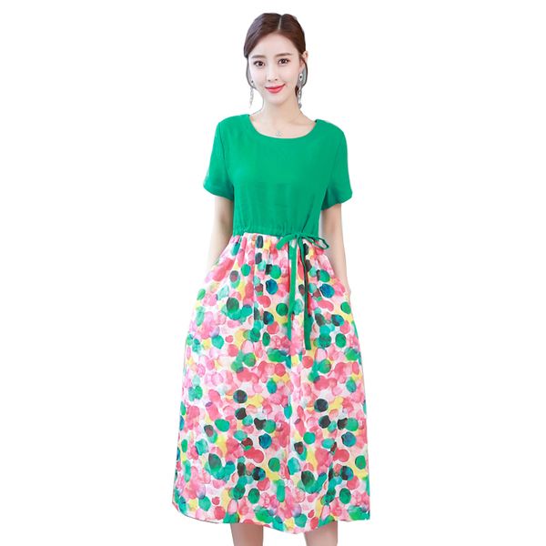women summer new dress fashion patchwork colorful bubbles print coton linen dress cool young color block loose leisure dresses, Black;gray
women summer new dress fashion patchwork colorful bubbles print coton linen dress cool young color block loose leisure dresses, Black;gray