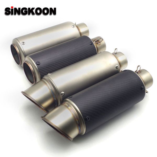 for dt125 cb650f f800r s1000r africa twin crf1000l 51/61mm inlet universal motorcycle exhaust scape moto muffler pipe
for dt125 cb650f f800r s1000r africa twin crf1000l 51/61mm inlet universal motorcycle exhaust scape moto muffler pipe