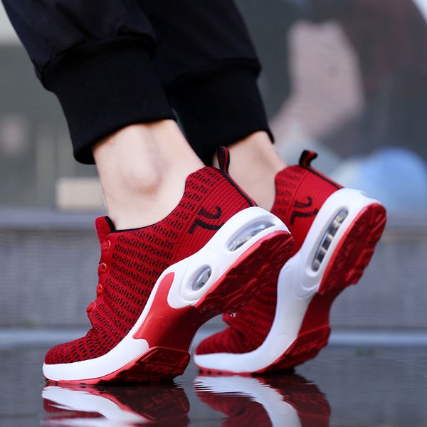 baideng new air cushion men running shoes woman flying woven breathable sneakers comfortable sport trainers large size 47
baideng new air cushion men running shoes woman flying woven breathable sneakers comfortable sport trainers large size 47