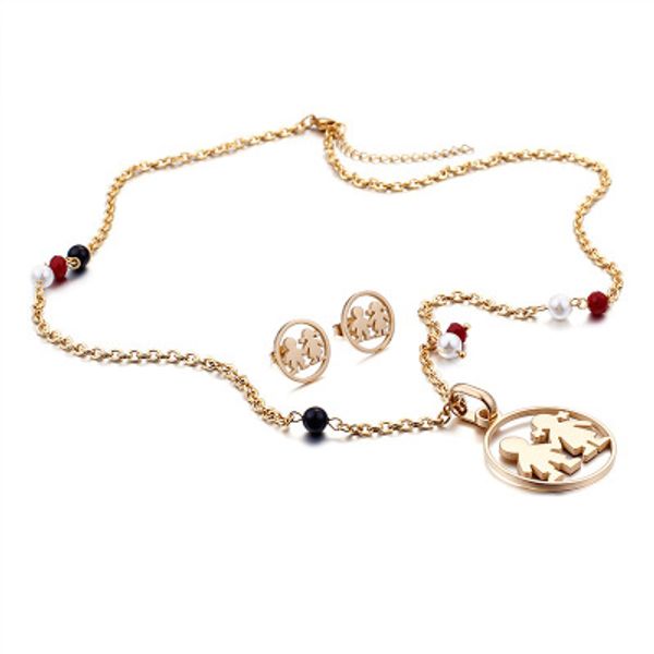 accesorios mujer lover's gift boy and gilr pendant necklace earring sets stainless stee bead imitation pearl rolo chains necklac, Silver
accesorios mujer lover's gift boy and gilr pendant necklace earring sets stainless stee bead imitation pearl rolo chains necklac, Silver