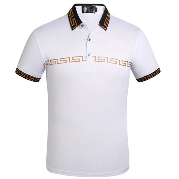 new summer mens polos shirts luxury designer shirts male summer turn down collar short sleeves cotton shirt men casual polo tees, White;black
new summer mens polos shirts luxury designer shirts male summer turn down collar short sleeves cotton shirt men casual polo tees, White;black