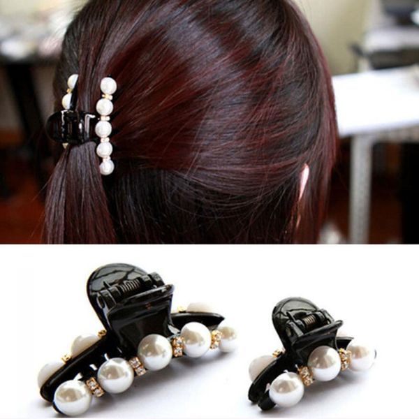 1pc women girls fashion elegant black crystal pearl plastic hair claw clip barrettes hairpins headwear hair accessories s/l
1pc women girls fashion elegant black crystal pearl plastic hair claw clip barrettes hairpins headwear hair accessories s/l