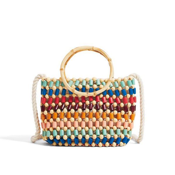 2019 new fashion multicoloured beads woven bag color handheld single shoulder wrap bag
2019 new fashion multicoloured beads woven bag color handheld single shoulder wrap bag