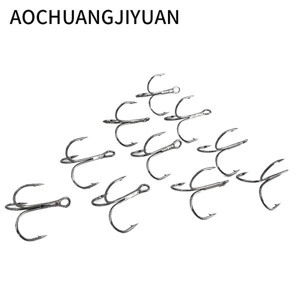50pc/lot 2/4/6/8/10# fishing hook high carbon steel treble hooks fishing tackle black color equipment
50pc/lot 2/4/6/8/10# fishing hook high carbon steel treble hooks fishing tackle black color equipment