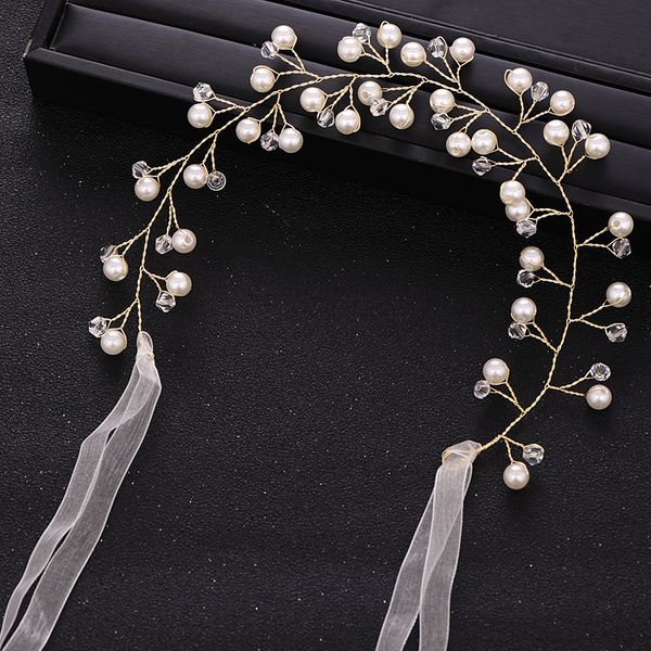 Trendy Bride Headband Gold Crystal Pearl Headdress Princess Party Prom Headband Wedding Hair Accessories Handmade Accessories
Trendy Bride Headband Gold Crystal Pearl Headdress Princess Party Prom Headband Wedding Hair Accessories Handmade Accessories