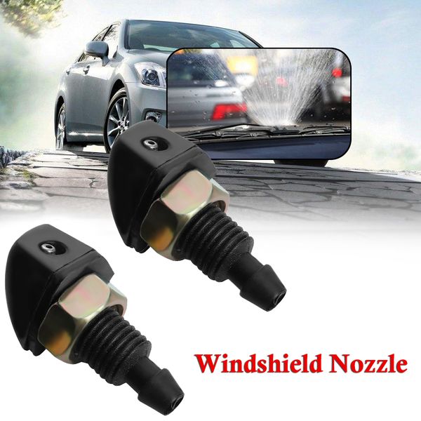 2pcs universal car vehicle front windshield window washer sprayer nozzle black plastic exterior part high quality
2pcs universal car vehicle front windshield window washer sprayer nozzle black plastic exterior part high quality