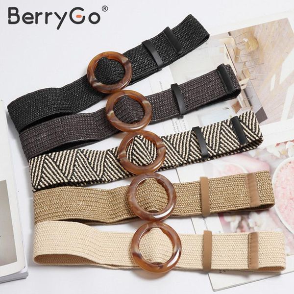 berrygo bohemian wide belt for women straw buckle belt dress decoration casual female braided wide strap belts accessories, Black;brown
berrygo bohemian wide belt for women straw buckle belt dress decoration casual female braided wide strap belts accessories, Black;brown