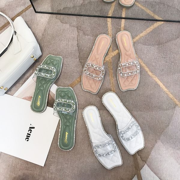 glitter pearl crystal rivets square buckle jelly shoes women comfy open toe flats slides clear outdoor square toe slippers women, Black
glitter pearl crystal rivets square buckle jelly shoes women comfy open toe flats slides clear outdoor square toe slippers women, Black
