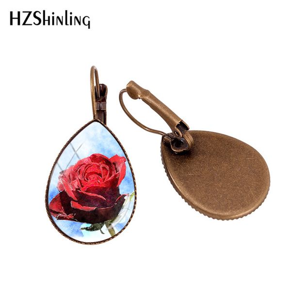 2019 new red rose pattern art ear clip flowers romantic earring clips glass dome handmade jewelry, Silver
2019 new red rose pattern art ear clip flowers romantic earring clips glass dome handmade jewelry, Silver