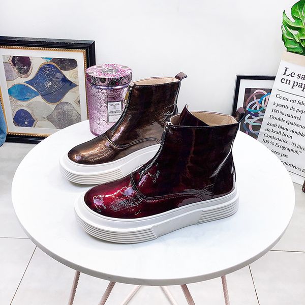 patent leather ankle boots for woman spring autumn fashion zip shoes thick sole female boots 2019 autumn women ankle boot, Black
patent leather ankle boots for woman spring autumn fashion zip shoes thick sole female boots 2019 autumn women ankle boot, Black