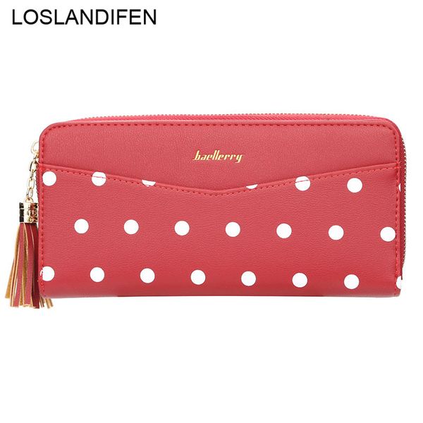 wristband women long clutch cute dot wallet large capacity female purse lady purses phone pocket card holder tassel carteras, Red;black
wristband women long clutch cute dot wallet large capacity female purse lady purses phone pocket card holder tassel carteras, Red;black