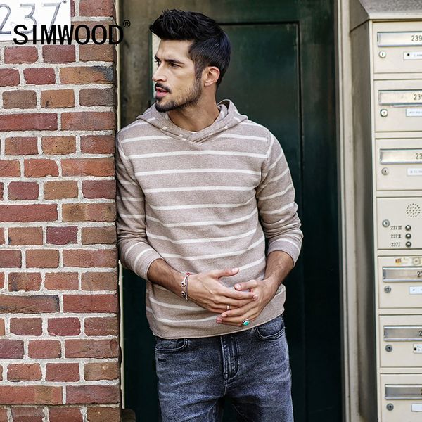 simwood brand sweater new 2019 spring winter striped hooded sweater men slim fit cotton plus size knitted pullovers mt017032, White;black
simwood brand sweater new 2019 spring winter striped hooded sweater men slim fit cotton plus size knitted pullovers mt017032, White;black