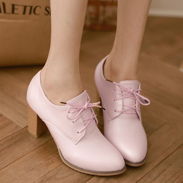 fashion thick heel ankle boots for woman classics solid lace-up leather pumps shoes woman square heel platform single shoes, Black
fashion thick heel ankle boots for woman classics solid lace-up leather pumps shoes woman square heel platform single shoes, Black