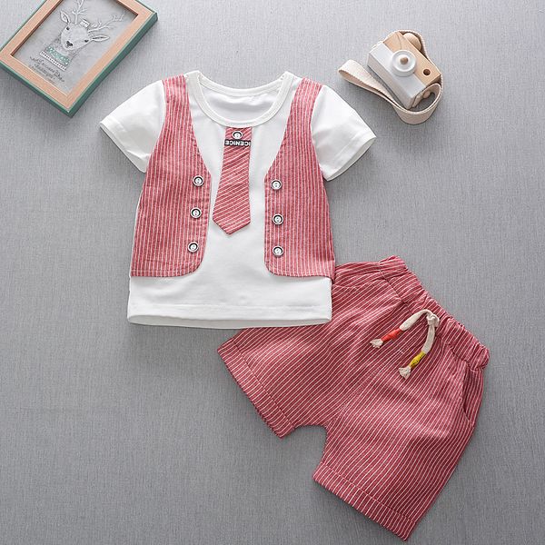 summer fashion baby boys clothes short sleeve fake tie print shirts+striped shorts kid clothing sets, White
summer fashion baby boys clothes short sleeve fake tie print shirts+striped shorts kid clothing sets, White