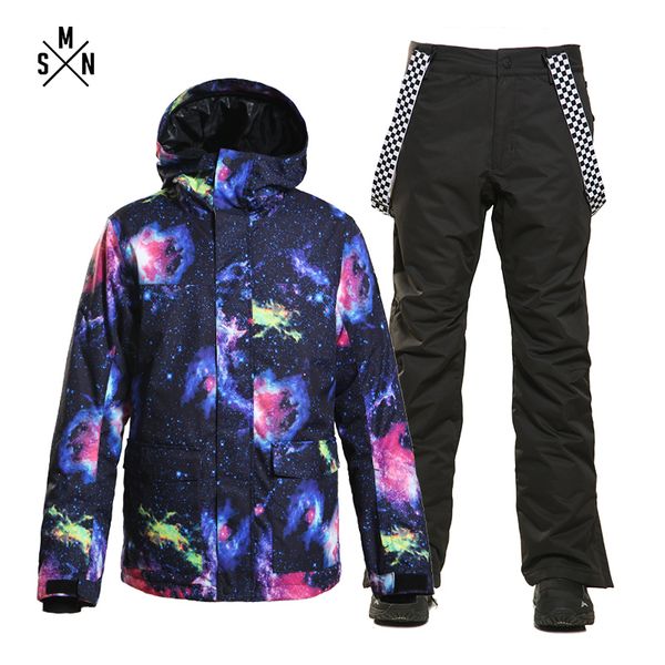 smn ski suit starry sky men's winter windproof waterproof breathable warm thicken outdoor snowboard jacket and pants
smn ski suit starry sky men's winter windproof waterproof breathable warm thicken outdoor snowboard jacket and pants
