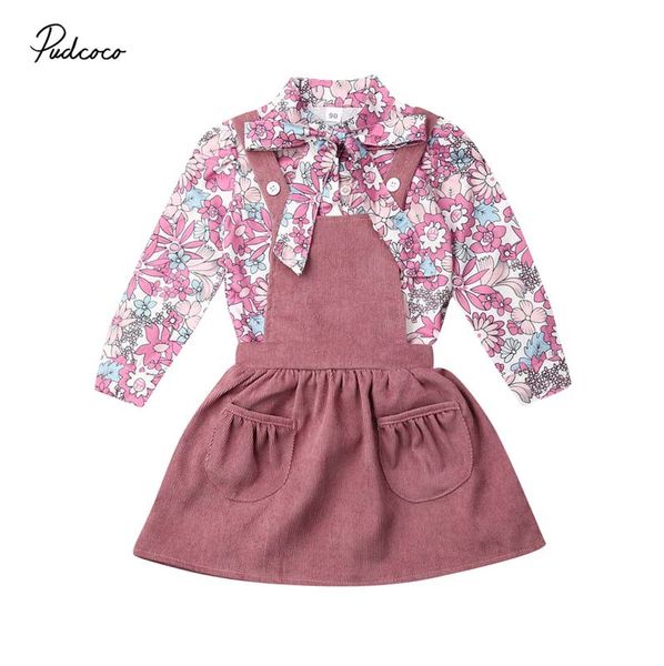 2019 brand new baby girls kids printed bow collar shirt strap dress autumn clothes bib skirt 2pcs sweet toddler girls set, White
2019 brand new baby girls kids printed bow collar shirt strap dress autumn clothes bib skirt 2pcs sweet toddler girls set, White
