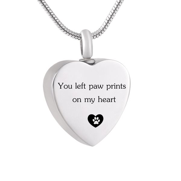 airah2020 "you left paw prints on my heart" loss of pet memorial urn necklace heart cremation pendant keepsake jewelry casket for, Silver
airah2020 "you left paw prints on my heart" loss of pet memorial urn necklace heart cremation pendant keepsake jewelry casket for, Silver