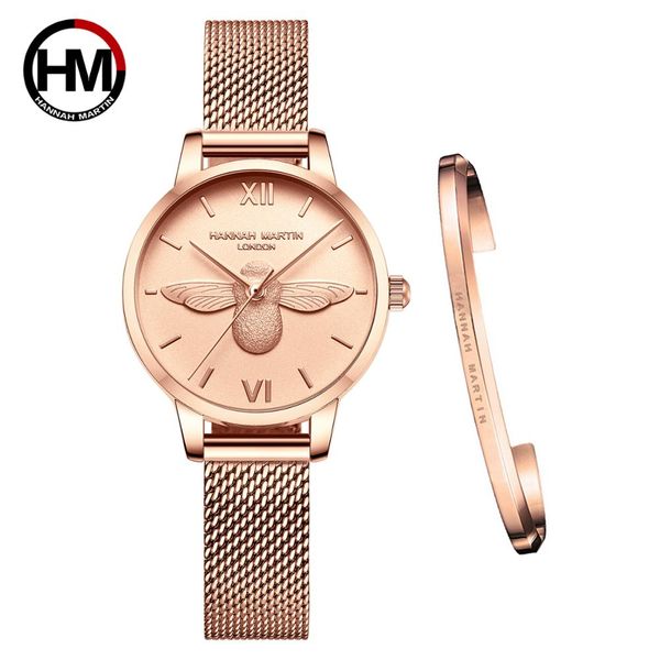 women watch japan quartz movement 1 set bracelet waterproof stainless steel mesh rose gold bee personality design ladies watch, Slivery;brown
women watch japan quartz movement 1 set bracelet waterproof stainless steel mesh rose gold bee personality design ladies watch, Slivery;brown