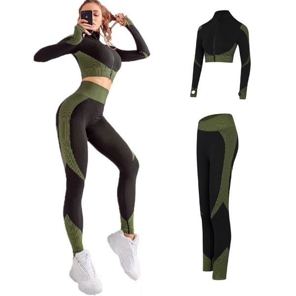 2020 осень весна бесшовные tracksuit с длинным рукавом crop вершины и штаны 2 piece set повседневный поножи спортивная одежда костюм, White
2020 осень весна бесшовные tracksuit с длинным рукавом crop вершины и штаны 2 piece set повседневный поножи спортивная одежда костюм, White