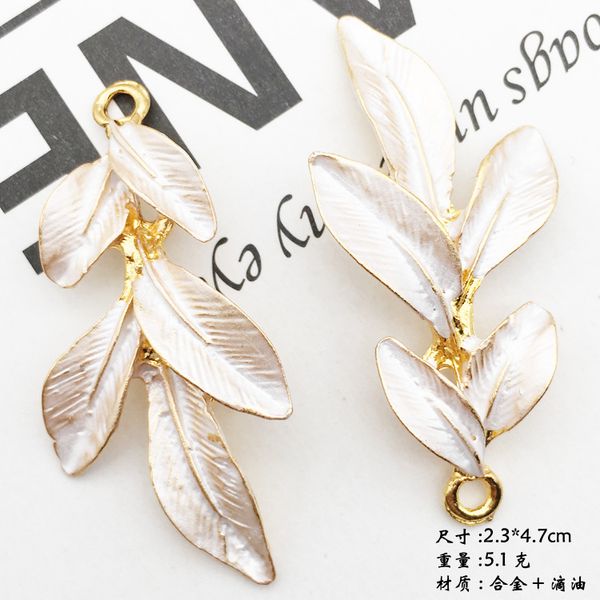 10pcs 47*23mm fashion handmade gold alloy enamel leaf charms for bracelet tree leaf pendant dangle diy metal jewelry making, Bronze;silver
10pcs 47*23mm fashion handmade gold alloy enamel leaf charms for bracelet tree leaf pendant dangle diy metal jewelry making, Bronze;silver