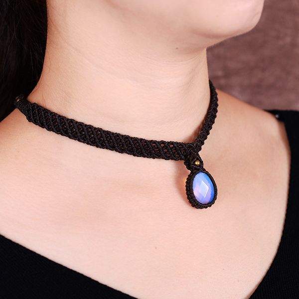 boeycjr natural stone braided rope necklace choker chain handmade jewelry vintage ethnic pendant necklace for women gift, Silver
boeycjr natural stone braided rope necklace choker chain handmade jewelry vintage ethnic pendant necklace for women gift, Silver