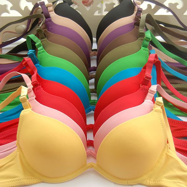 many colors thin bra plunge deep u girl bra gather chest push up beauty lovely cute style school brassiere, Red;black
many colors thin bra plunge deep u girl bra gather chest push up beauty lovely cute style school brassiere, Red;black