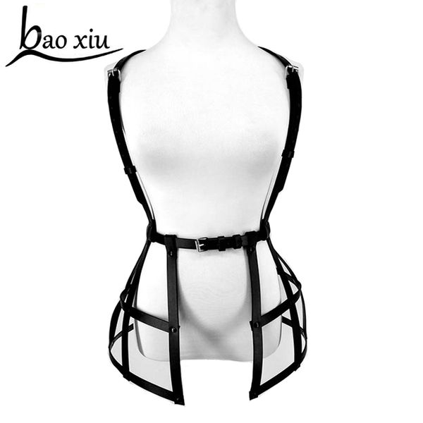 new gothic women pu leather harness black dress waistband adjustable punk body bondage belt cage skirt fetish suspenders, Black;brown
new gothic women pu leather harness black dress waistband adjustable punk body bondage belt cage skirt fetish suspenders, Black;brown