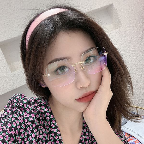 mizho protect eyesight anti blue light glasses women square look at phone blocking glare computer rimless glasses protector, White;black
mizho protect eyesight anti blue light glasses women square look at phone blocking glare computer rimless glasses protector, White;black