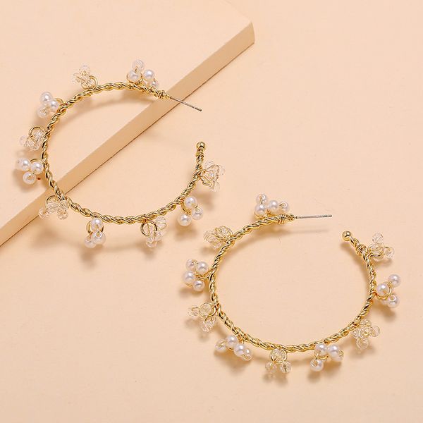 new designer crystal rhinestone earrings women gold sliver hoop earrings high-quality pearl fashion jewelry earrings for women, Golden;silver
new designer crystal rhinestone earrings women gold sliver hoop earrings high-quality pearl fashion jewelry earrings for women, Golden;silver
