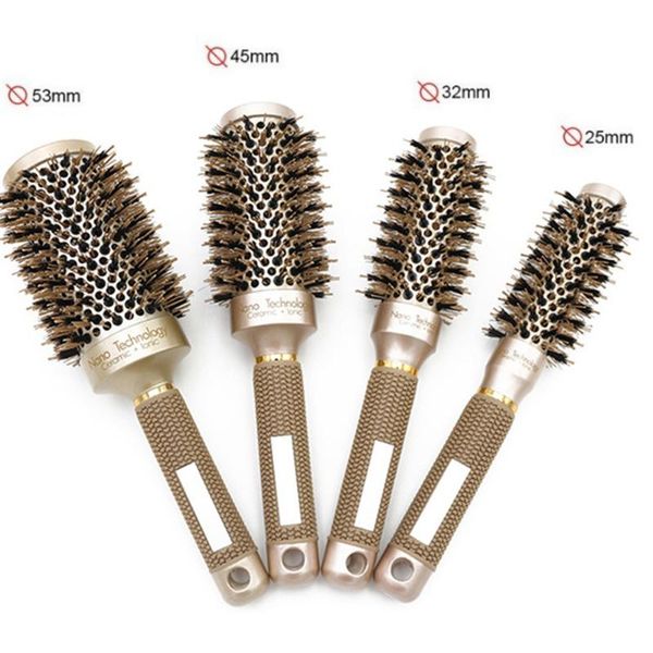профессиональный ионный кабан щетина щетки для волос салон comb barrel blow dry завитой круглой щетки в 4 размерах салон стайлинг инструмент, Silver
профессиональный ионный кабан щетина щетки для волос салон comb barrel blow dry завитой круглой щетки в 4 размерах салон стайлинг инструмент, Silver