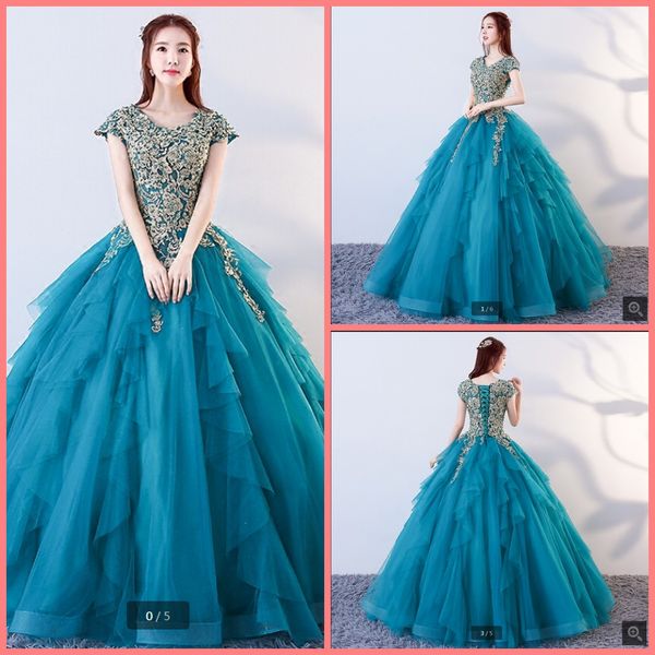 2019 vestido de festa fashion plus size ball gown blue embroidery formal prom dress modest lace appliques ruffles with pearls prom gowns, Black
2019 vestido de festa fashion plus size ball gown blue embroidery formal prom dress modest lace appliques ruffles with pearls prom gowns, Black