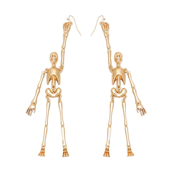 golden skull exaggerated long pendant earrings personalized fashion earrings ladies, Silver
golden skull exaggerated long pendant earrings personalized fashion earrings ladies, Silver
